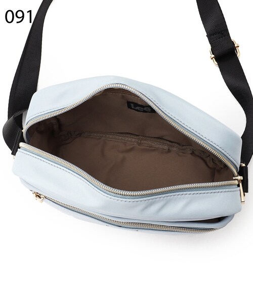 Lee（リー）の「◆【Lee別注】スクエアショルダー(抗菌裏地)（ショルダーバッグ・レディース・グレー系3/ライトブルー/ブラック/イエロー系その他/グリーン/レオパード・00）」の14枚目の写真