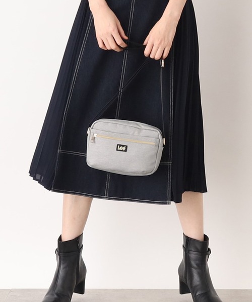 Lee（リー）の「◆【Lee別注】スクエアショルダー(抗菌裏地)（ショルダーバッグ・レディース・グレー系3/ライトブルー/ブラック/イエロー系その他/グリーン/レオパード・00）」の3枚目の写真
