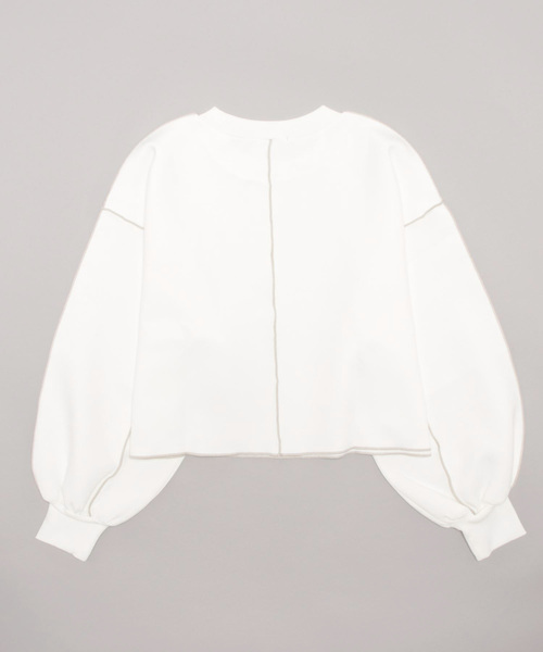 archives(アルシーヴ)の「ダンボールアウトメロープルオーバー(スウェット・レディース・アイボリー/ブラック/オフホワイト/チャコールグレー・MEDIUM)」の17枚目の写真