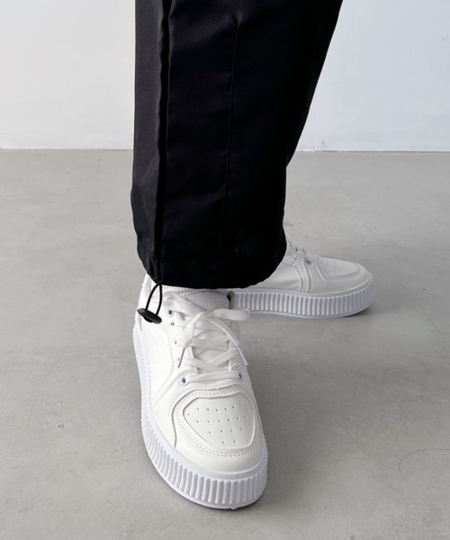 CLEA(クレア)の「レトロ配色厚底スニーカー(スニーカー・レディース・ホワイト/アイボリー・M/L/M/L/L/XL)」の12枚目の写真