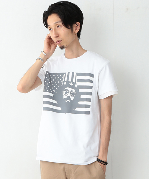 BEAMS T(ビームスティー)の「【SPECIAL PRICE】BEAMS T / FLAG Tシャツ(Tシャツ/カットソー・メンズ・ホワイト/グレー・SMALL/MEDIUM/LARGE/X-LARGE)」の2枚目の写真