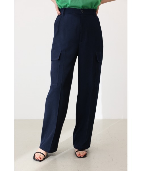 crie conforto（クリーコンフォルト）の「センタープレスカーゴパンツ（カーゴパンツ・レディース・グレイッシュベージュ/カーキ/ネイビー・SMALL/MEDIUM）」の3枚目の写真