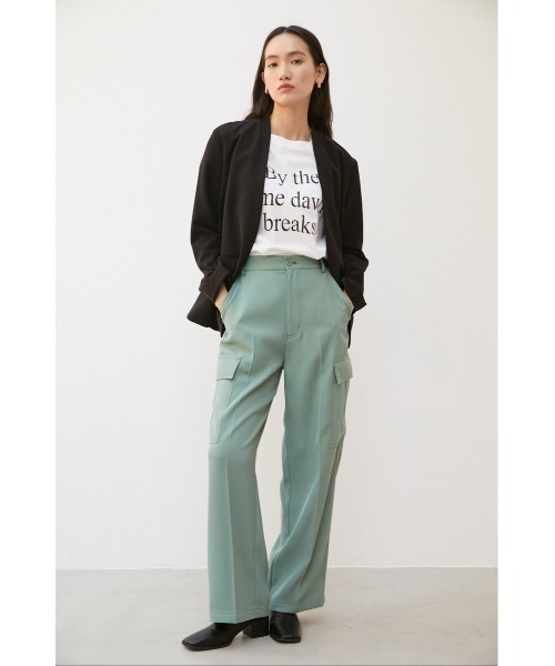 crie conforto（クリーコンフォルト）の「センタープレスカーゴパンツ（カーゴパンツ・レディース・グレイッシュベージュ/カーキ/ネイビー・SMALL/MEDIUM）」の8枚目の写真