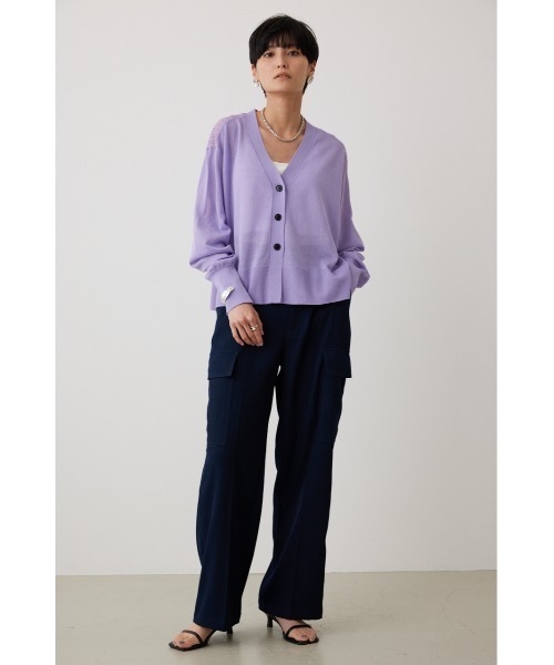 crie conforto（クリーコンフォルト）の「センタープレスカーゴパンツ（カーゴパンツ・レディース・グレイッシュベージュ/カーキ/ネイビー・SMALL/MEDIUM）」の4枚目の写真