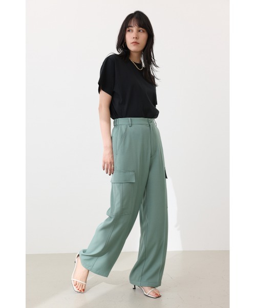 crie conforto（クリーコンフォルト）の「センタープレスカーゴパンツ（カーゴパンツ・レディース・グレイッシュベージュ/カーキ/ネイビー・SMALL/MEDIUM）」の6枚目の写真