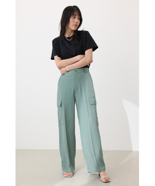 crie conforto（クリーコンフォルト）の「センタープレスカーゴパンツ（カーゴパンツ・レディース・グレイッシュベージュ/カーキ/ネイビー・SMALL/MEDIUM）」の7枚目の写真