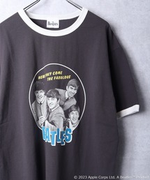 The Beatles | 【THE BEATLES/ザ ビートルズ】フロントフォトプリント リンガーTシャツ / バックプリント(Tシャツ/カットソー)
