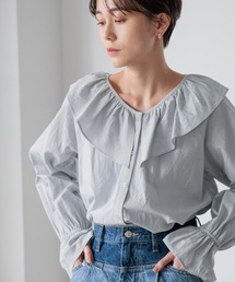 LOWRYS FARM | フリルブラウスロングスリーブ　182926(シャツ/ブラウス)