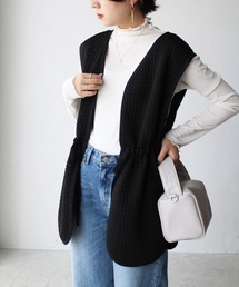 QUILTING FRILL VEST – MAMU ONLINE STORE