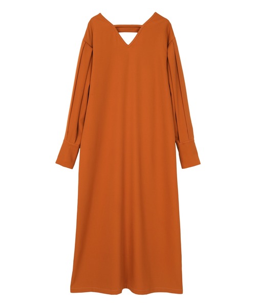 miette（ミエット）の「タックスリーブVネックワンピース（ワンピース・レディース・ブラック/オレンジ/ブルー・FREE）」の20枚目の写真