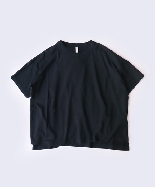 prit（プリット）の「[ prit ] 5分袖ワイドTシャツ（Tシャツ/カットソー・レディース・ピンク/ホワイト/ブラック/グレー・FREE）」の3枚目の写真