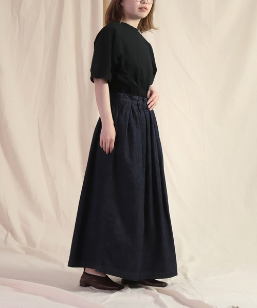 prit（プリット）の「[ prit ] 5分袖ワイドTシャツ（Tシャツ/カットソー・レディース・ピンク/ホワイト/ブラック/グレー・FREE）」の11枚目の写真