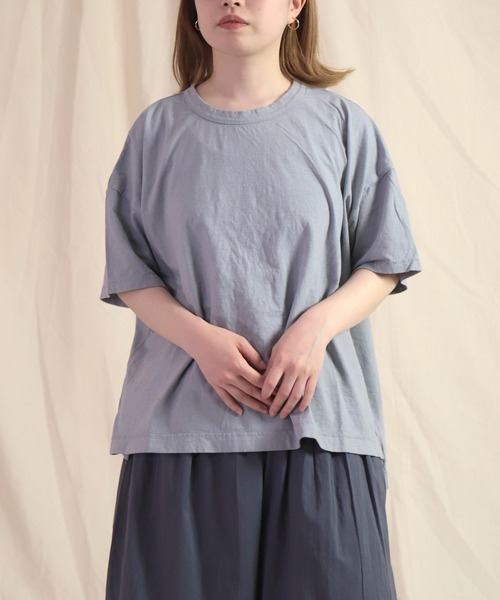 prit（プリット）の「[ prit ] 5分袖ワイドTシャツ（Tシャツ/カットソー・レディース・ピンク/ホワイト/ブラック/グレー・FREE）」の17枚目の写真