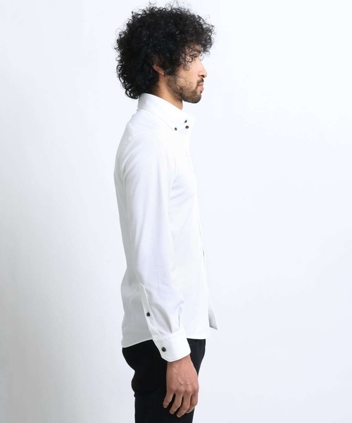 MICHEL KLEIN HOMME (ミッシェルクランオム)の「【2023年モデル】《日本製》イージーケアドレスシャツ(シャツ/ブラウス・メンズ・ホワイト・LARGE/X-LARGE/MEDIUM)」の3枚目の写真