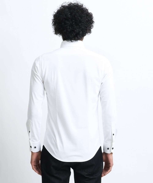 MICHEL KLEIN HOMME (ミッシェルクランオム)の「【2023年モデル】《日本製》イージーケアドレスシャツ(シャツ/ブラウス・メンズ・ホワイト・LARGE/X-LARGE/MEDIUM)」の4枚目の写真