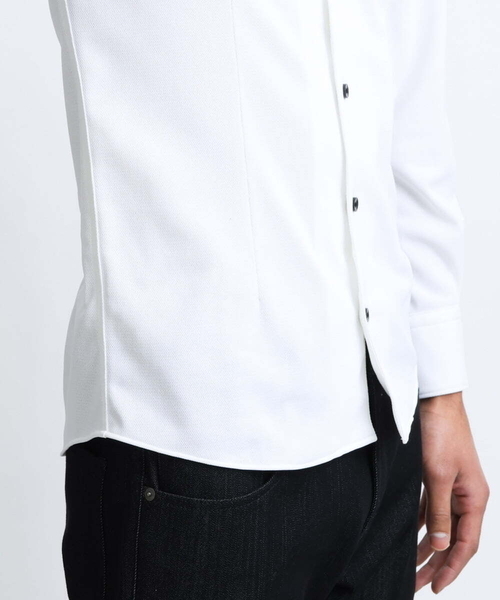 MICHEL KLEIN HOMME (ミッシェルクランオム)の「【2023年モデル】《日本製》イージーケアドレスシャツ(シャツ/ブラウス・メンズ・ホワイト・LARGE/X-LARGE/MEDIUM)」の7枚目の写真