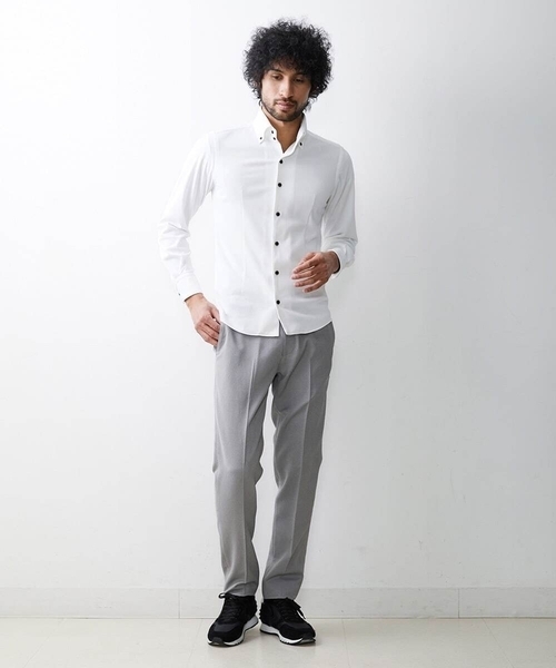 MICHEL KLEIN HOMME (ミッシェルクランオム)の「【2023年モデル】《日本製》イージーケアドレスシャツ(シャツ/ブラウス・メンズ・ホワイト・LARGE/X-LARGE/MEDIUM)」の11枚目の写真