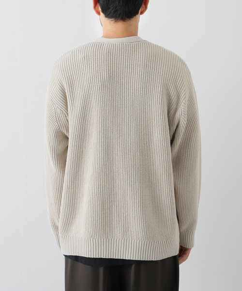 B.C STOCK（ベーセーストック）の「オーバーサイズヘビーウェイト コットンカーディガン（カーディガン/ボレロ・メンズ・ピンク/スミクロ/アイボリー・LARGE/MEDIUM）」の17枚目の写真