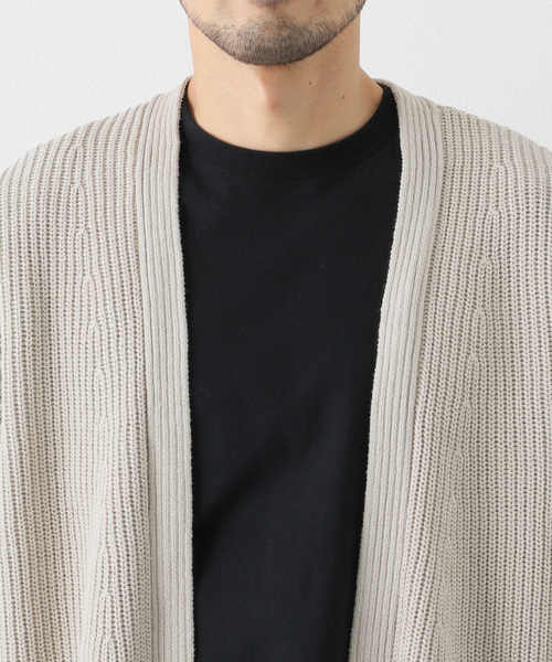 B.C STOCK（ベーセーストック）の「オーバーサイズヘビーウェイト コットンカーディガン（カーディガン/ボレロ・メンズ・ピンク/スミクロ/アイボリー・LARGE/MEDIUM）」の18枚目の写真