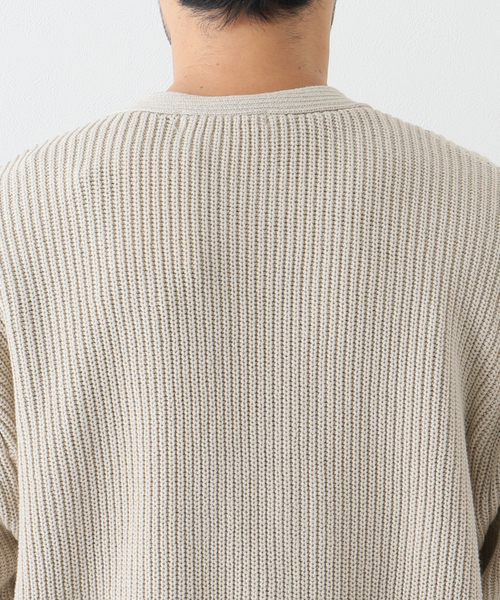 B.C STOCK（ベーセーストック）の「オーバーサイズヘビーウェイト コットンカーディガン（カーディガン/ボレロ・メンズ・ピンク/スミクロ/アイボリー・LARGE/MEDIUM）」の19枚目の写真