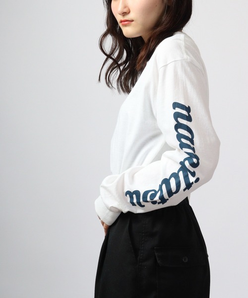 波達(NAMITATSU)（ナミタツ）の「波達(NAMITATSU) 6oz ウルトラコットン プリント ロンT 長袖（Tシャツ/カットソー・メンズ・ホワイト/ネイビー系/ネイビー/チャコール/ホワイト系その他・XL/L/M）」の11枚目の写真