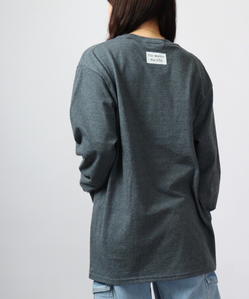 波達(NAMITATSU)（ナミタツ）の「波達(NAMITATSU) 6oz ウルトラコットン プリント ロンT 長袖（Tシャツ/カットソー・メンズ・ホワイト/ネイビー系/ネイビー/チャコール/ホワイト系その他・XL/L/M）」の7枚目の写真