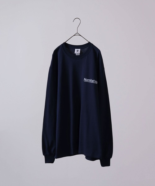 波達(NAMITATSU)（ナミタツ）の「波達(NAMITATSU) 6oz ウルトラコットン プリント ロンT 長袖（Tシャツ/カットソー・メンズ・ホワイト/ネイビー系/ネイビー/チャコール/ホワイト系その他・XL/L/M）」の17枚目の写真