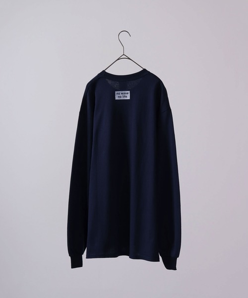 波達(NAMITATSU)（ナミタツ）の「波達(NAMITATSU) 6oz ウルトラコットン プリント ロンT 長袖（Tシャツ/カットソー・メンズ・ホワイト/ネイビー系/ネイビー/チャコール/ホワイト系その他・XL/L/M）」の16枚目の写真