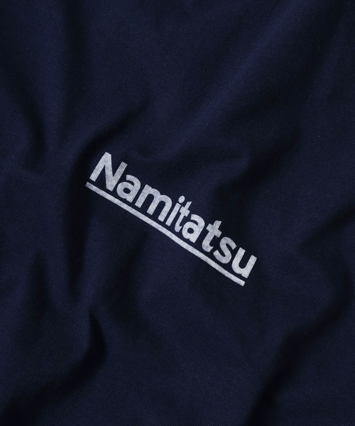 波達(NAMITATSU)（ナミタツ）の「波達(NAMITATSU) 6oz ウルトラコットン プリント ロンT 長袖（Tシャツ/カットソー・メンズ・ホワイト/ネイビー系/ネイビー/チャコール/ホワイト系その他・XL/L/M）」の15枚目の写真
