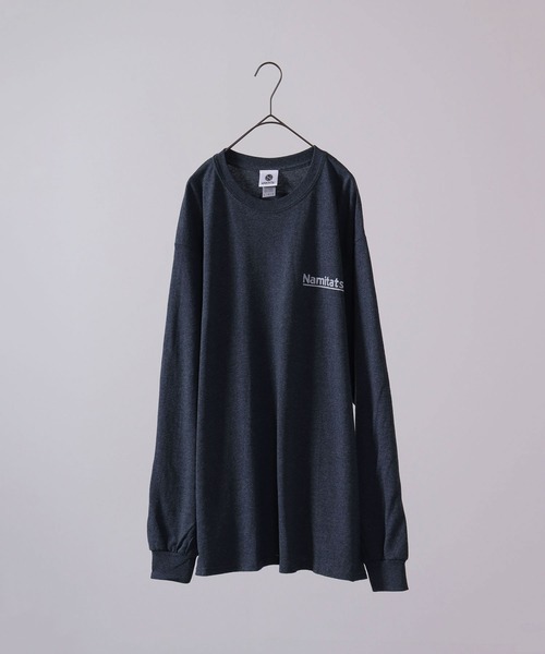 波達(NAMITATSU)（ナミタツ）の「波達(NAMITATSU) 6oz ウルトラコットン プリント ロンT 長袖（Tシャツ/カットソー・メンズ・ホワイト/ネイビー系/ネイビー/チャコール/ホワイト系その他・XL/L/M）」の18枚目の写真