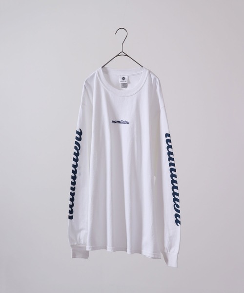 波達(NAMITATSU)（ナミタツ）の「波達(NAMITATSU) 6oz ウルトラコットン プリント ロンT 長袖（Tシャツ/カットソー・メンズ・ホワイト/ネイビー系/ネイビー/チャコール/ホワイト系その他・XL/L/M）」の22枚目の写真