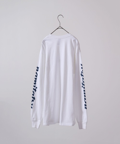 波達(NAMITATSU)（ナミタツ）の「波達(NAMITATSU) 6oz ウルトラコットン プリント ロンT 長袖（Tシャツ/カットソー・メンズ・ホワイト/ネイビー系/ネイビー/チャコール/ホワイト系その他・XL/L/M）」の21枚目の写真