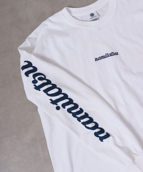 波達(NAMITATSU)（ナミタツ）の「波達(NAMITATSU) 6oz ウルトラコットン プリント ロンT 長袖（Tシャツ/カットソー・メンズ・ホワイト/ネイビー系/ネイビー/チャコール/ホワイト系その他・XL/L/M）」の20枚目の写真