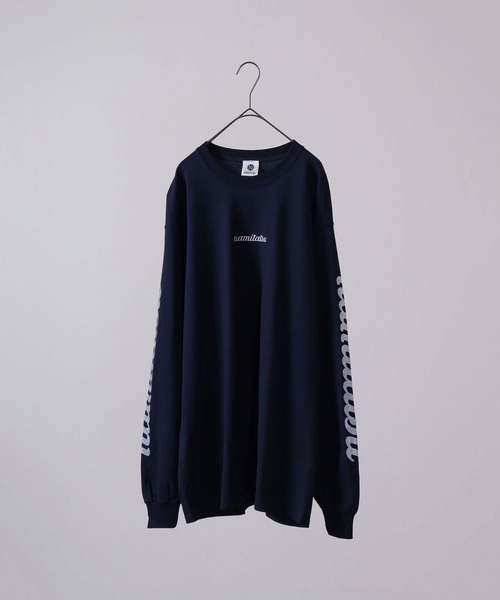 波達(NAMITATSU)（ナミタツ）の「波達(NAMITATSU) 6oz ウルトラコットン プリント ロンT 長袖（Tシャツ/カットソー・メンズ・ホワイト/ネイビー系/ネイビー/チャコール/ホワイト系その他・XL/L/M）」の13枚目の写真