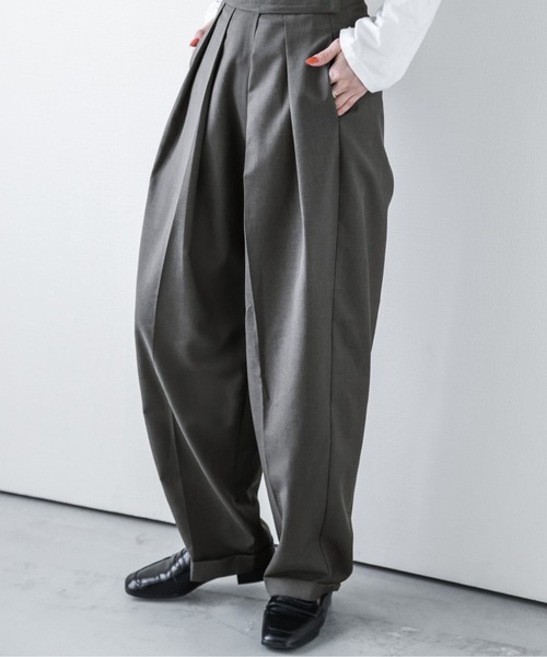 【完売品】bebeod ワイドタックパンツ セール】タックワイドパンツ（その他パンツ）｜AMELY（エミリー
