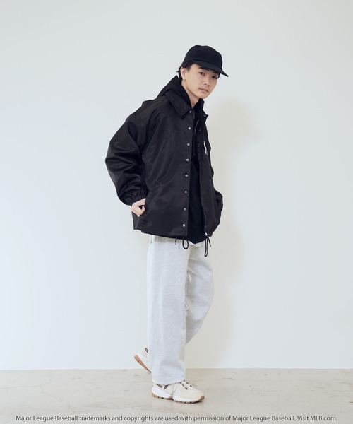 MLB（メジャーリーグベースボール）の「MLB / メジャーリーグベースボール LULU & ARNIE 別注 ナイロン コーチジャケット（ブルゾン・メンズ・ブラック系その他2/ブラック系その他3/ブラック系その他4/グレー系その他/グリーン系その他/ブラック系その他・FREE）」の12枚目の写真