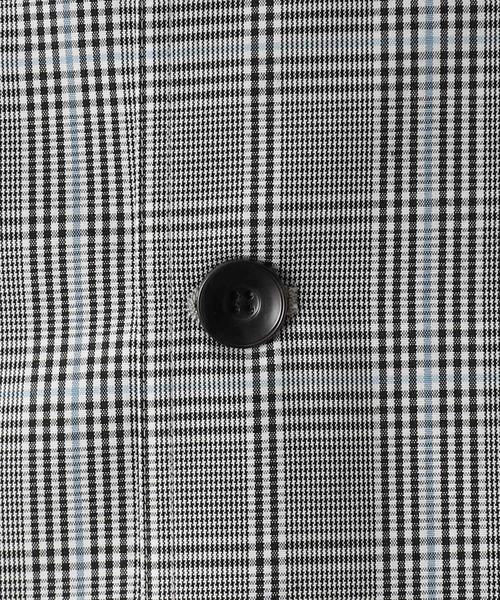 THE SHOP TK （ザ ショップ ティーケー ）の「◆TRチェックステンカラーコート（ステンカラーコート・メンズ・モスグリーン系1/ブラック系1・03/02）」の18枚目の写真