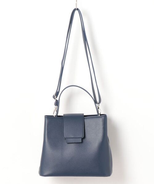 Q（キュー）の「スクエアミニバッグ（ハンドバッグ・レディース・カーキ/アイボリー/ネイビー・ONE SIZE）」の3枚目の写真