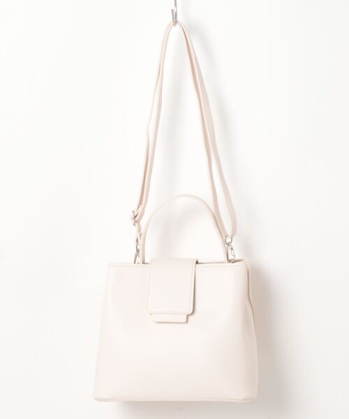 Q（キュー）の「スクエアミニバッグ（ハンドバッグ・レディース・カーキ/アイボリー/ネイビー・ONE SIZE）」の5枚目の写真