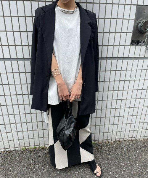 AIC.（エーアイシー）の「サイドスリットオーバーサイズタンクトップ/綿100%/ヘビーウェイト/7.8オンス（Tシャツ/カットソー・レディース・ブラック/オフホワイト/グレイッシュベージュ/その他・FREE）」の18枚目の写真