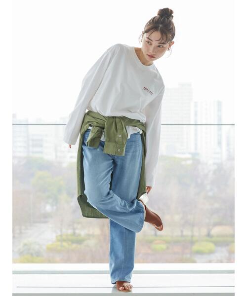 AMERICAN HOLIC(アメリカンホリック)の「Wポケットワークシャツ(シャツ/ブラウス・レディース・カーキ/ライトグレー・M/L)」の21枚目の写真