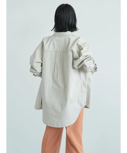AMERICAN HOLIC(アメリカンホリック)の「Wポケットワークシャツ(シャツ/ブラウス・レディース・カーキ/ライトグレー・M/L)」の17枚目の写真