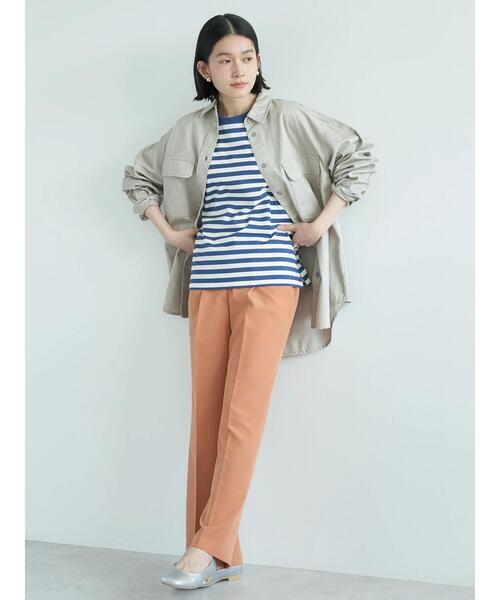 AMERICAN HOLIC(アメリカンホリック)の「Wポケットワークシャツ(シャツ/ブラウス・レディース・カーキ/ライトグレー・M/L)」の16枚目の写真