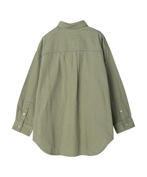 AMERICAN HOLIC(アメリカンホリック)の「Wポケットワークシャツ(シャツ/ブラウス・レディース・カーキ/ライトグレー・M/L)」の13枚目の写真