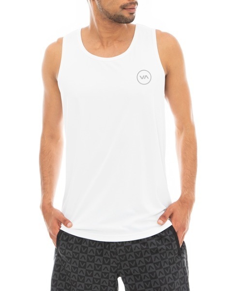 RVCA（ルーカ）の「RVCA SPORT メンズ 【ALWAYS READY】 VA LEVELS TANK ラッシュガード【2023年春夏モデル】/ルーカタンクトップラッシュガード(水着)（ラッシュガード・メンズ・ホワイト/ブラック・SMALL/X-LARGE/MEDIUM/LARGE）」の5枚目の写真