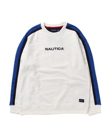 NAUTICA | NAUTICA / ノーティカ ACTIVE BLOCK LOGO CREW/SUEDED FLEECE ロゴ スウェット トレーナー(スウェット)