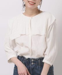 rps | セーラーカラー７分袖ブラウス(シャツ/ブラウス)