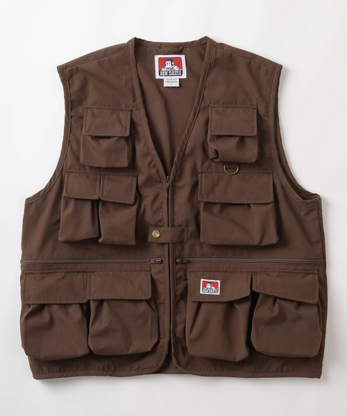 BEN DAVIS（ベンデイビス）の「【BEN DAVIS/ベンデイビス】ブランドロゴ ユーティリティー ベスト/フィッシング ベスト/ ビッグシルエット（ベスト・レディース・ブラック/カーキ/ブラウン・M/L）」の16枚目の写真