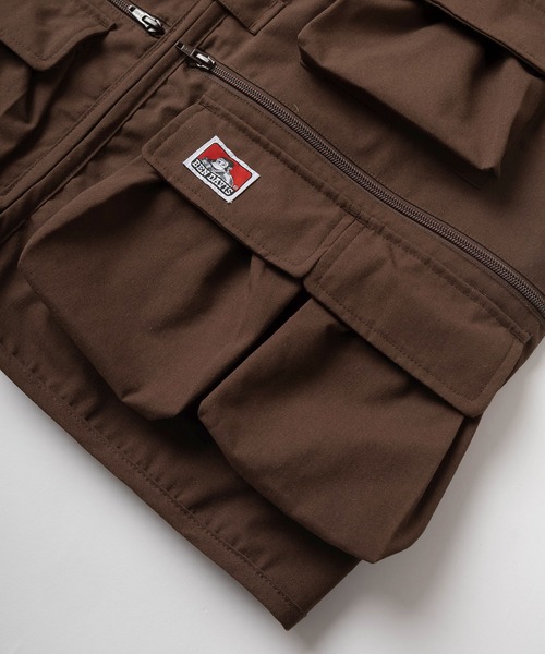 BEN DAVIS（ベンデイビス）の「【BEN DAVIS/ベンデイビス】ブランドロゴ ユーティリティー ベスト/フィッシング ベスト/ ビッグシルエット（ベスト・レディース・ブラック/カーキ/ブラウン・M/L）」の7枚目の写真