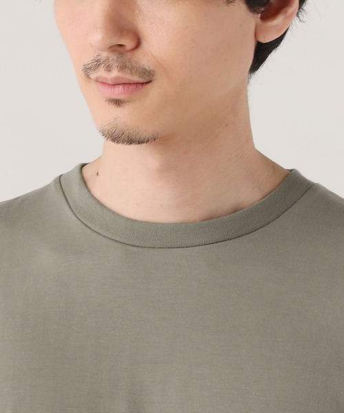THE CASUAL(カジュアル)の「接触冷感天竺オーバーサイズカットソー(Tシャツ/カットソー・メンズ・ブルーグレー/ブラック/ホワイト/ベージュ系/グリーン/チャコール・L/LL/M)」の16枚目の写真